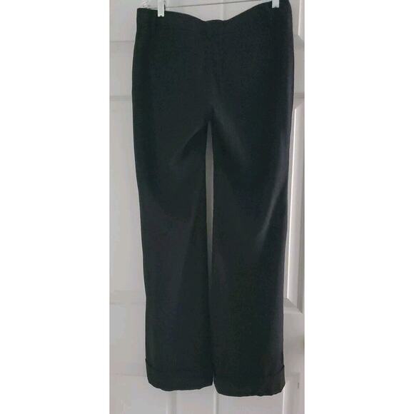 Banana Republic Martin-Fit Wool Pants Blend Trouser Cuffed Black Size 4 - Picture 6 of 7